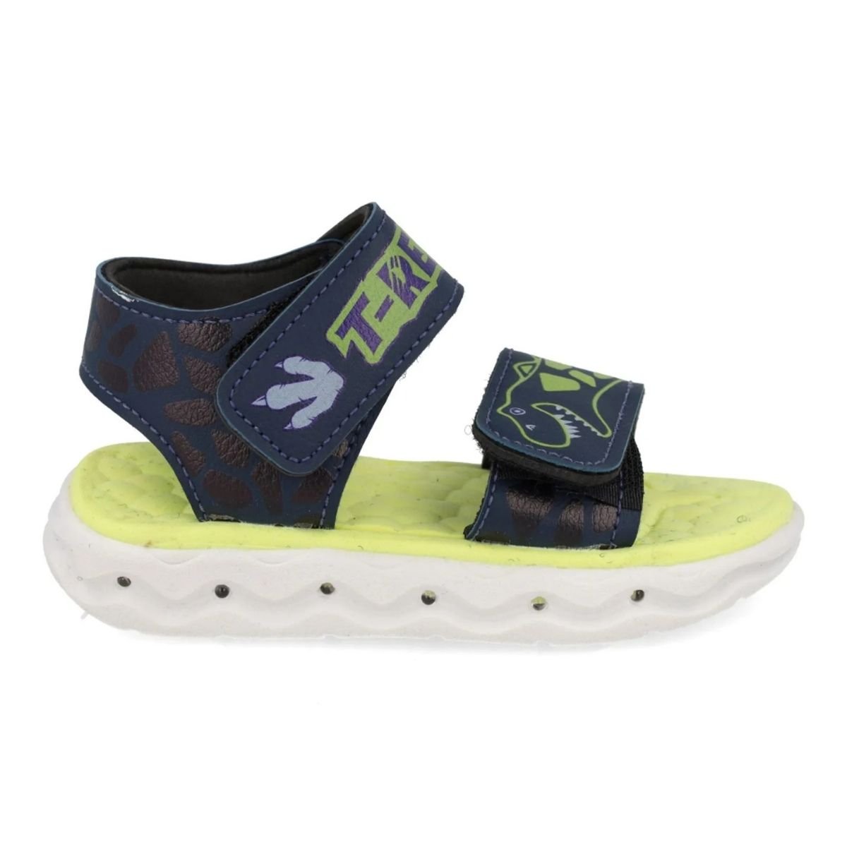 Sandalia Infantil Mini Pe Masculina Confortavel e Estilosa Azul 3