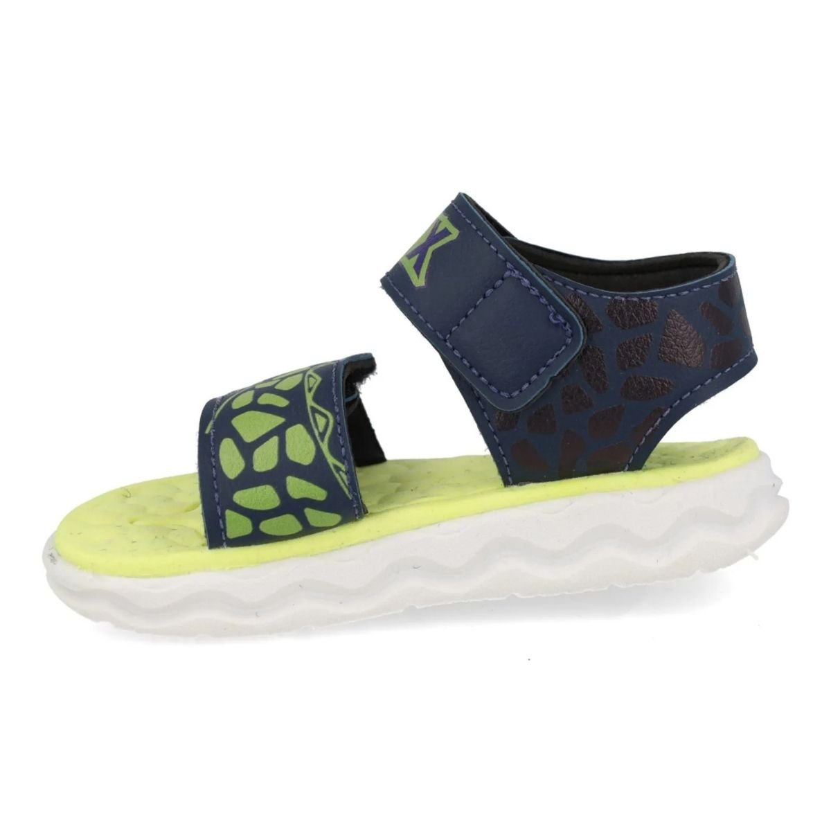 Sandalia Infantil Mini Pe Masculina Confortavel e Estilosa Azul 4