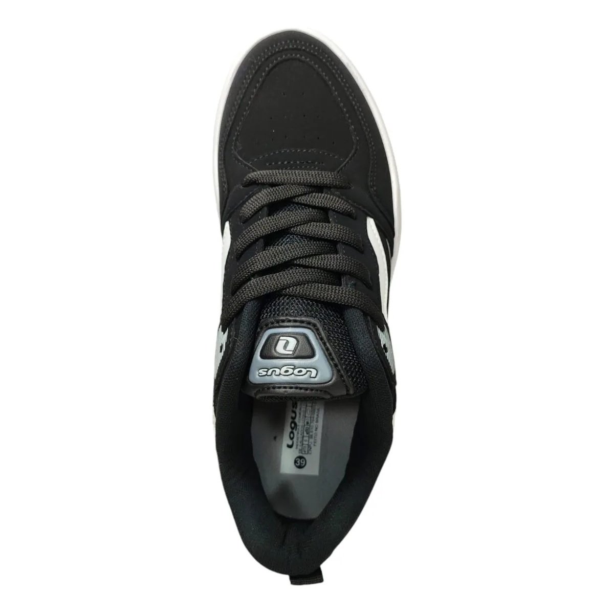Tenis Masculino Logus  Solado Alto Preto Caramelo Cadarco Preto 2