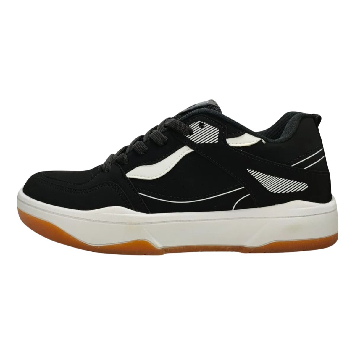 Tenis Masculino Logus  Solado Alto Preto Caramelo Cadarco Preto 3