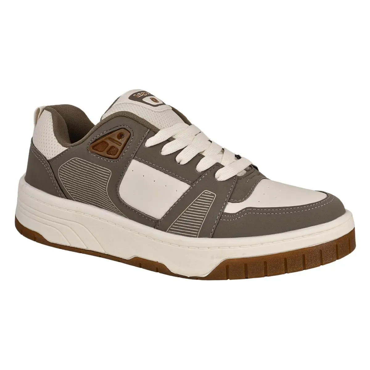 Tenis Logus Masculino Champanhe Rato Casual  Solado Alto