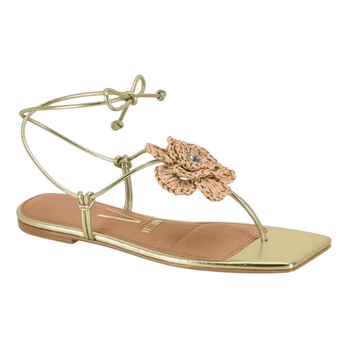 Sandalia Vizzano Dourado Elegante e Moderna