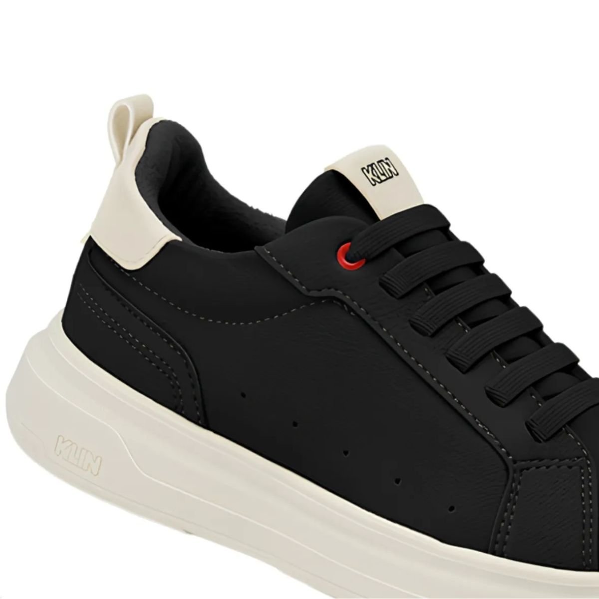 Tenis Klin Infantil Preto Off White Conforto e Seguranca Preto 4