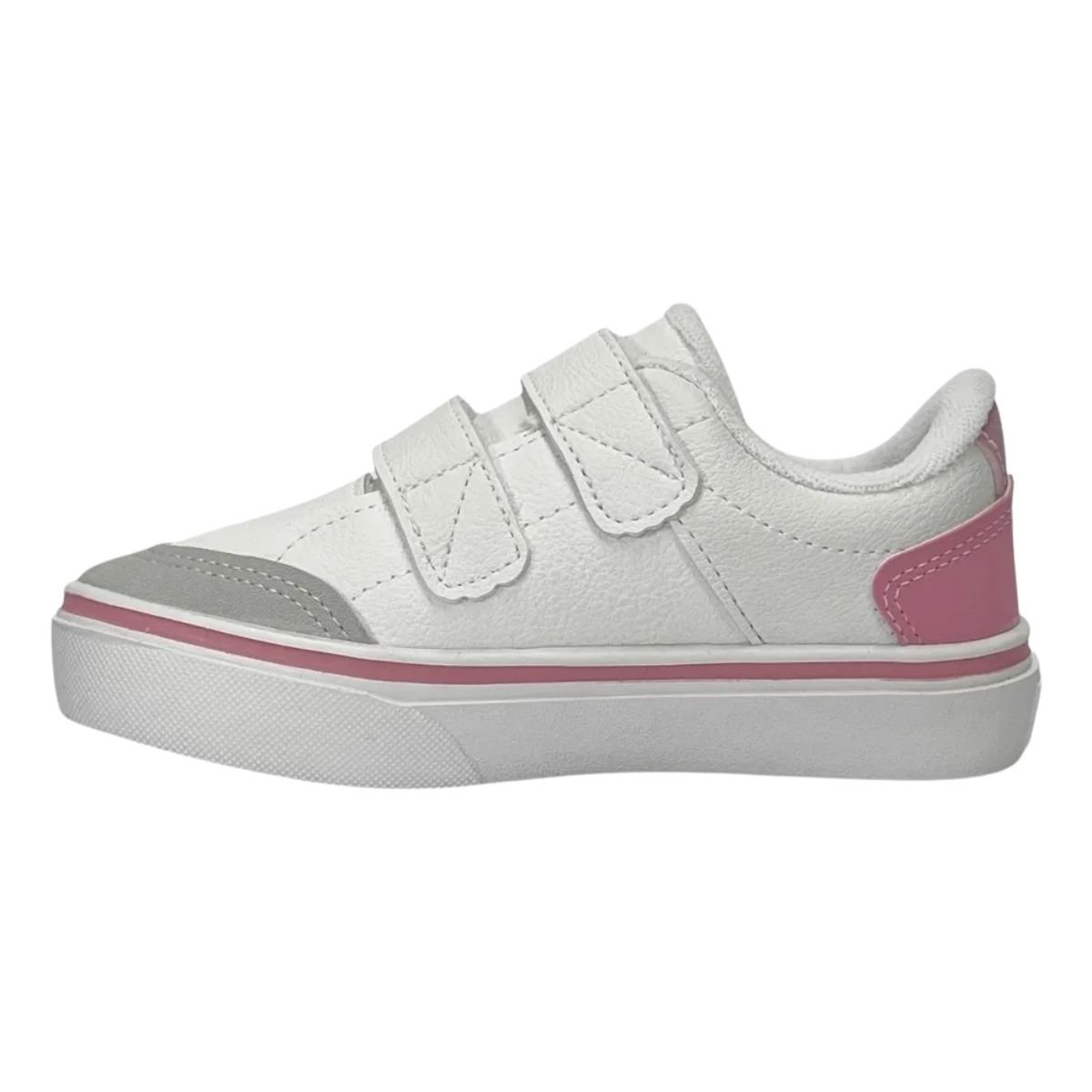 Tenis Infantil Klin Branco Pink Leve e Flexivel Branco 3