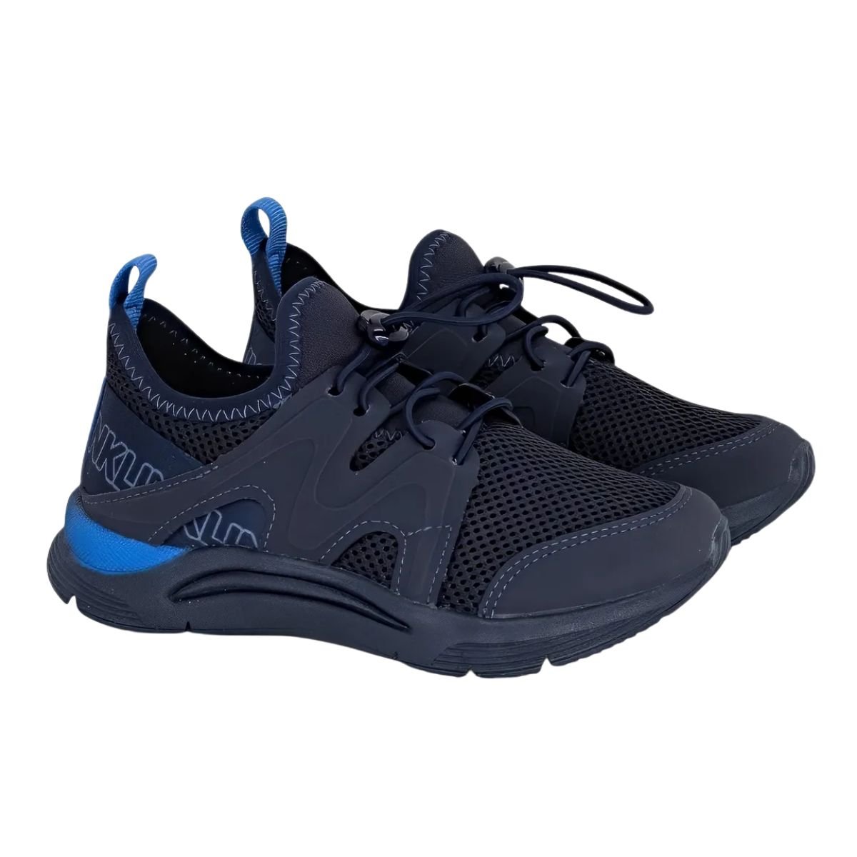 Tenis Klin New Sport Marinho Ciano Aventura e Conforto Azul 2