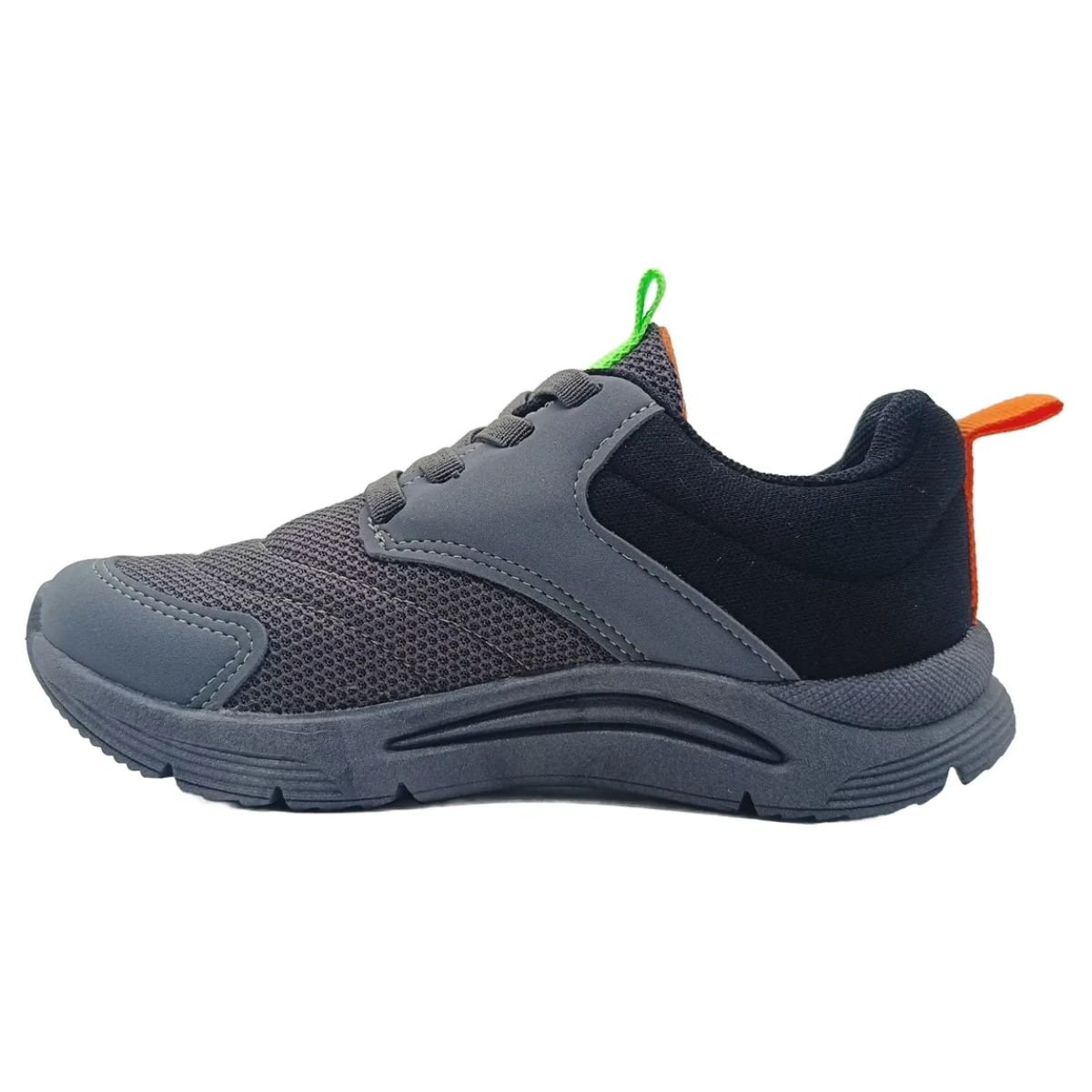 Tenis Klin New Sport Marinho Ciano Leve e Seguro Cinza 4