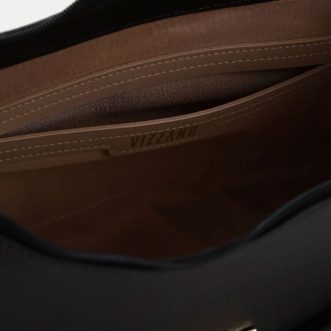 Bolsa Vizzano Napa Soft Feminina Preta Classica e Atemporal Preto 6