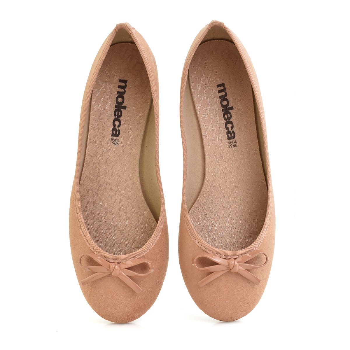 Moleca Sapatilha Napa Nature Matelasse Nude Elegancia Nude 3