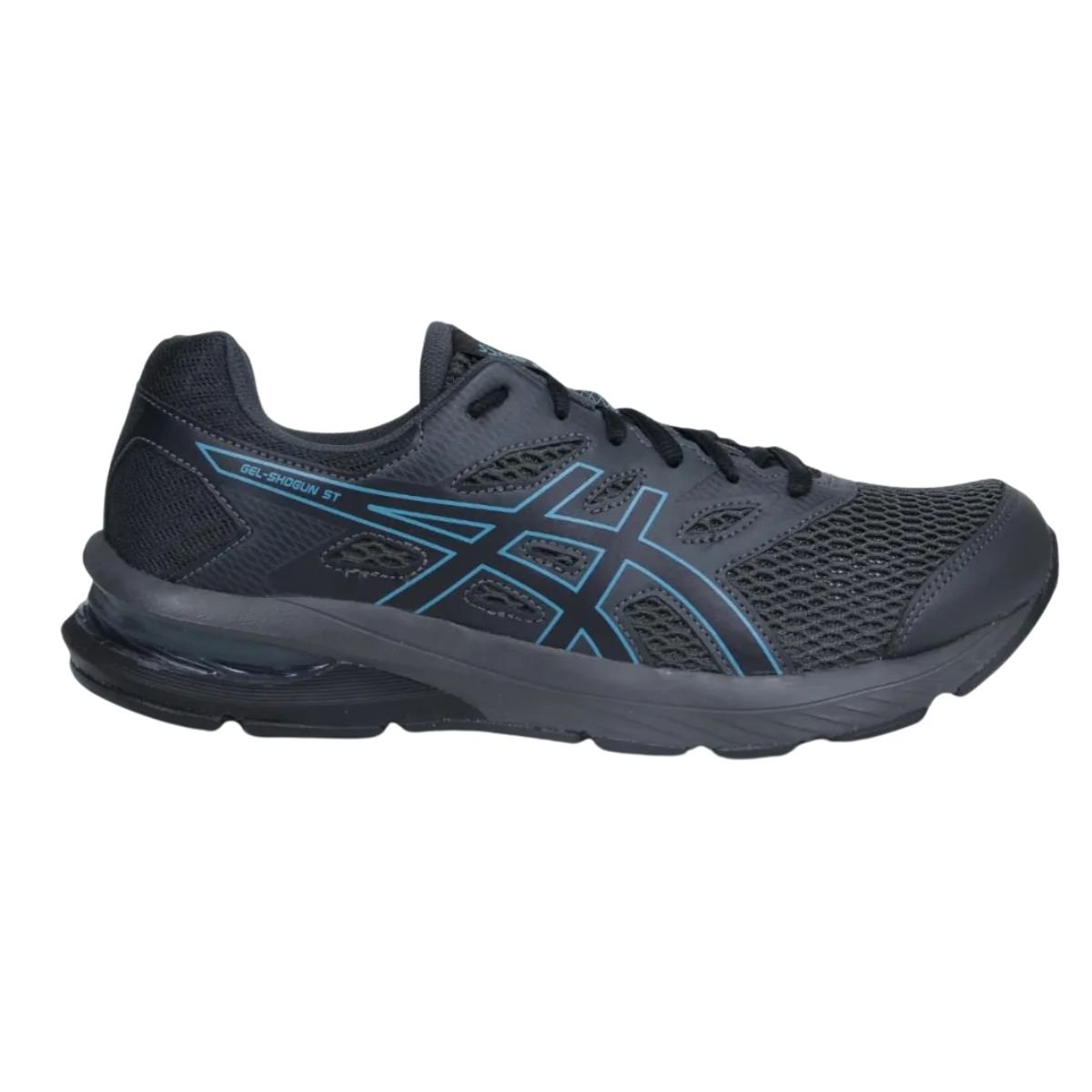 Tenis ASICS Gel-Shogun St Graphite Grey & Nature Blue Cinza 4