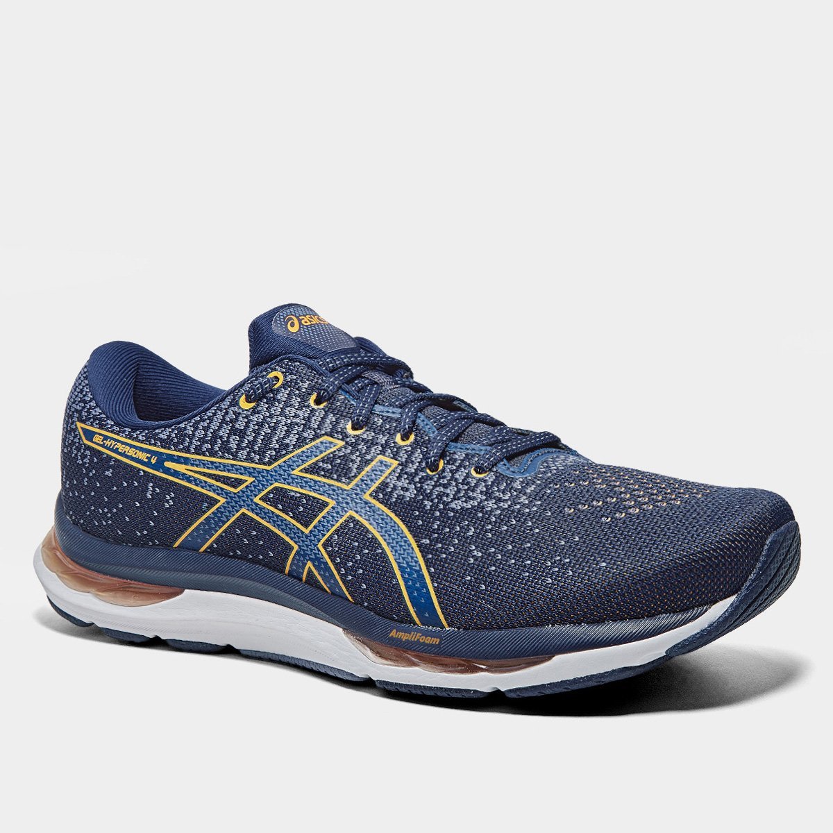 Tenis Asics Gel Hypersonic 4 Masculino Azul Laranja Azul 3