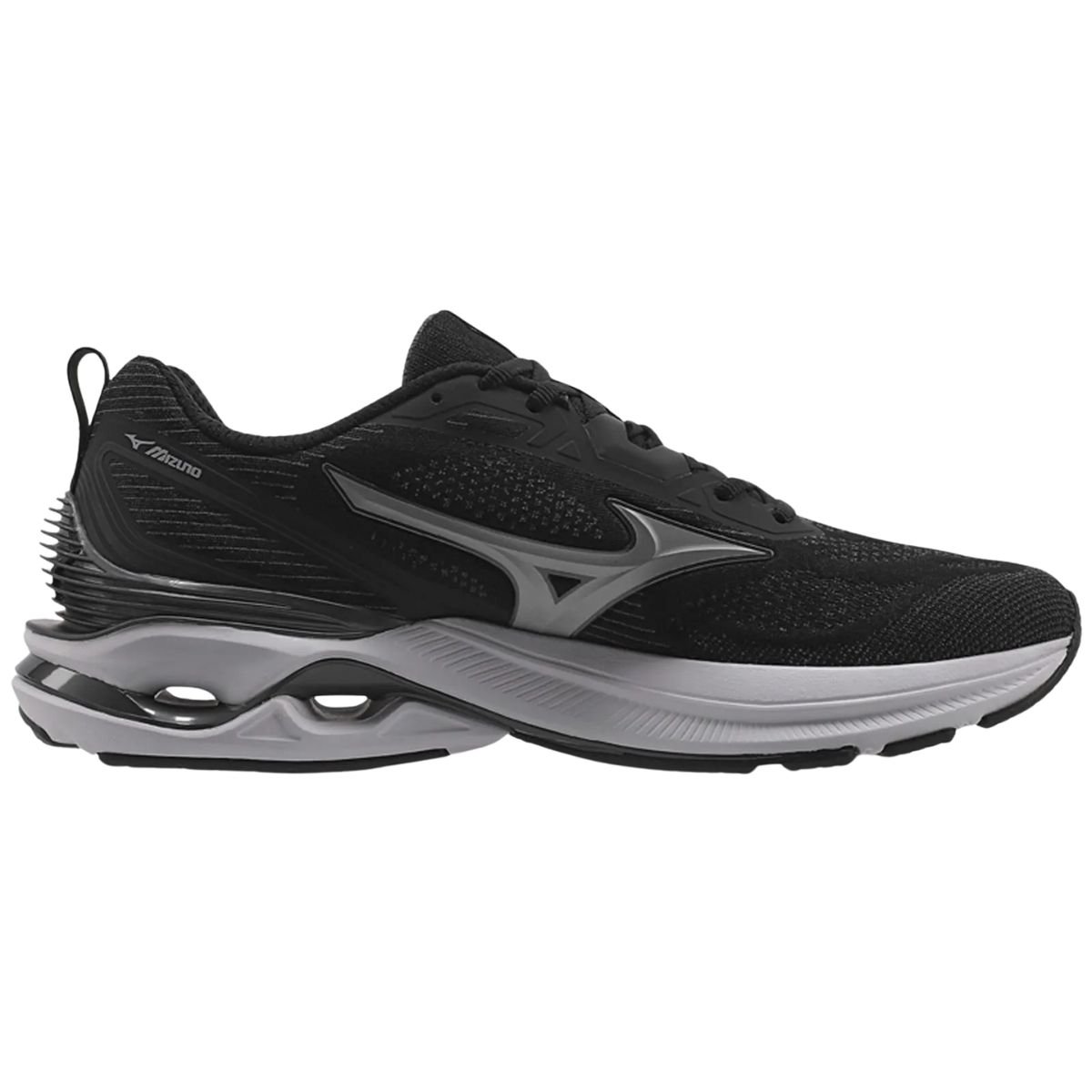 Tenis Mizuno Wave Dynasty 7 Preto Amortecimento e Estabilidade