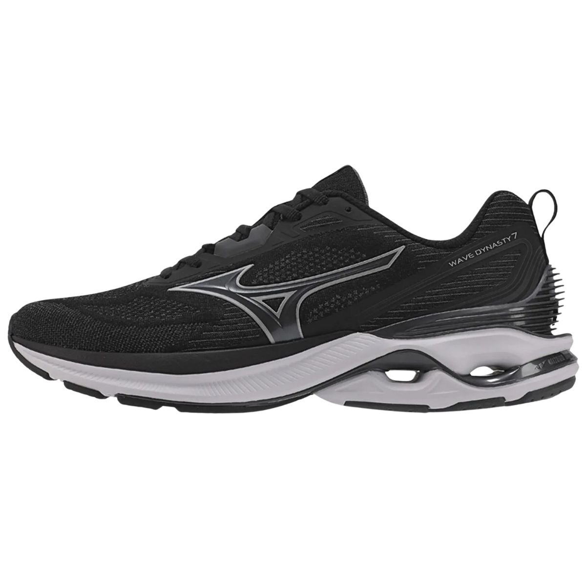 Tenis Mizuno Wave Dynasty 7 Preto Amortecimento e Estabilidade Preto 2