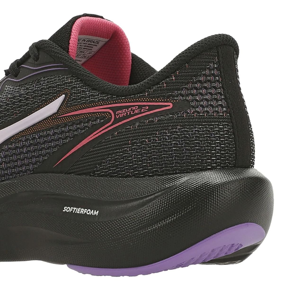 Mizuno Virtue 2 Preto Amortecimento Superior Feminino Preto 6