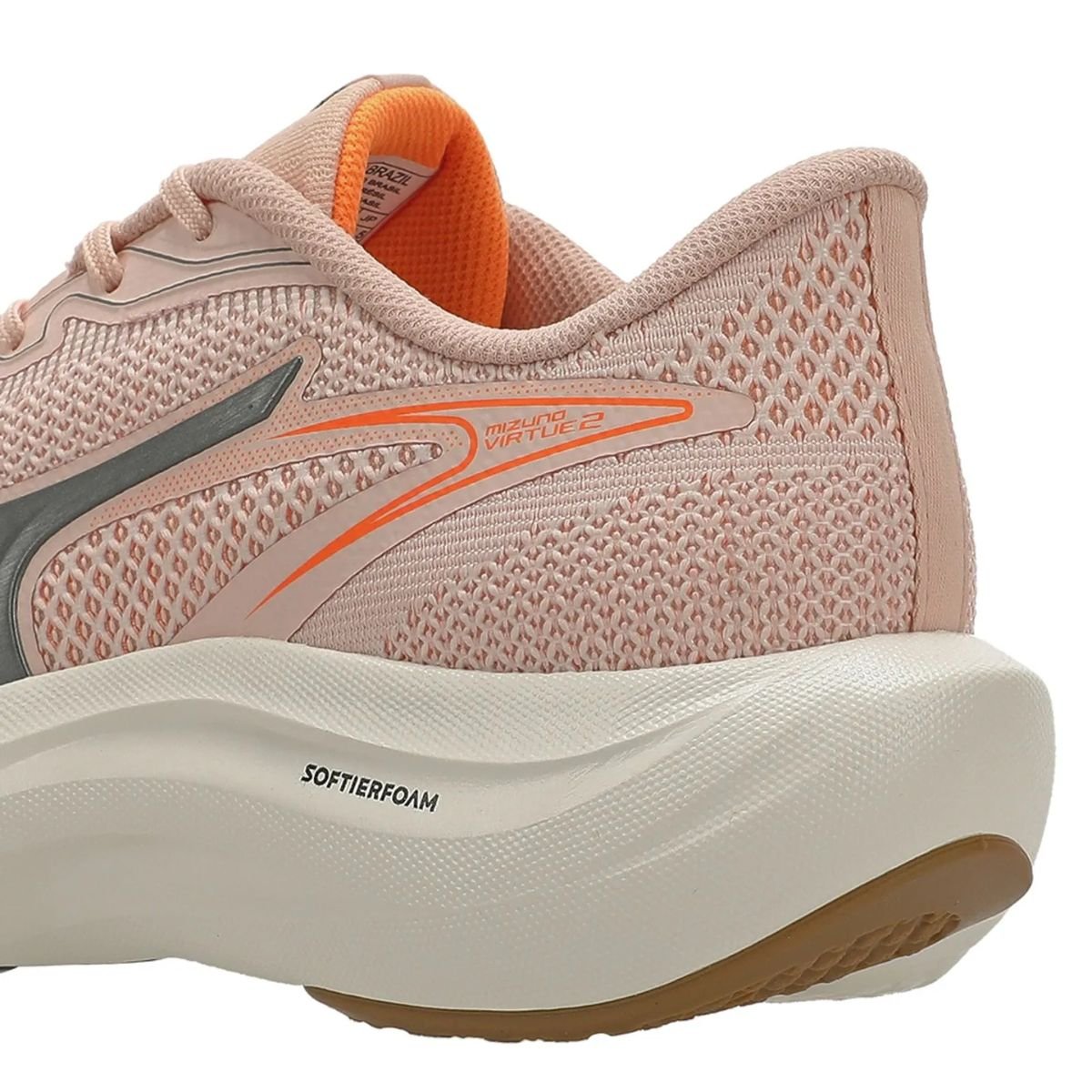 Mizuno Virtue 2 Rosa Claro Leveza e Amortecimento Superior Rosa 8