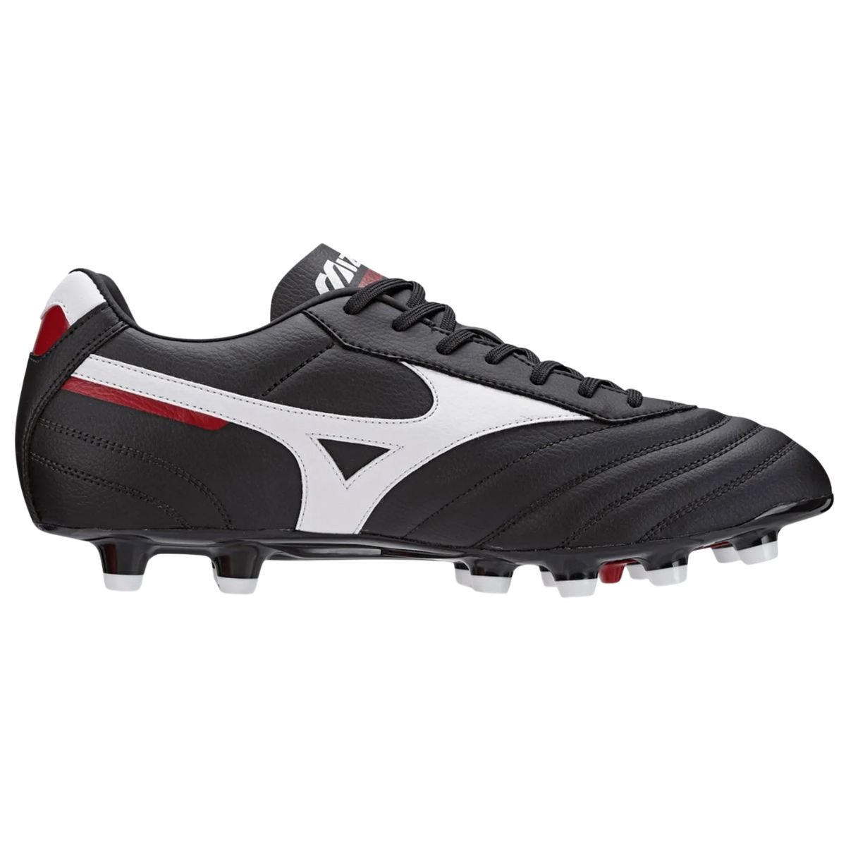 Mizuno Morelia Classic MD Campo Preto Branco Vermelho