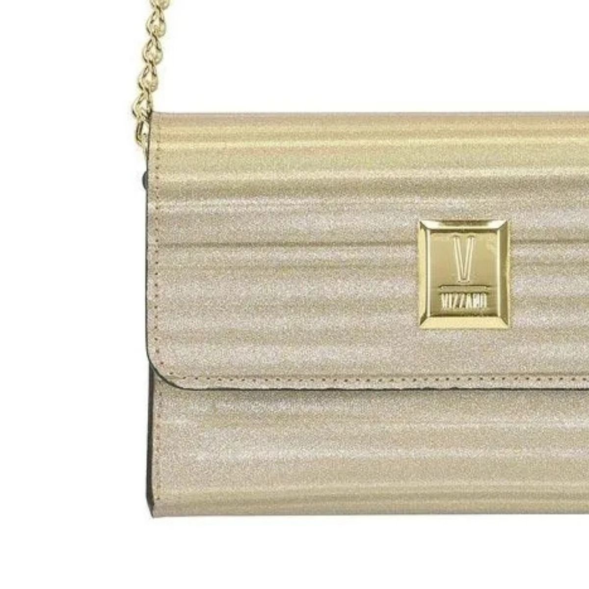 Bolsa Vizzano Shine Dubai Feminia Dourada Casual Glamour Dourado 3