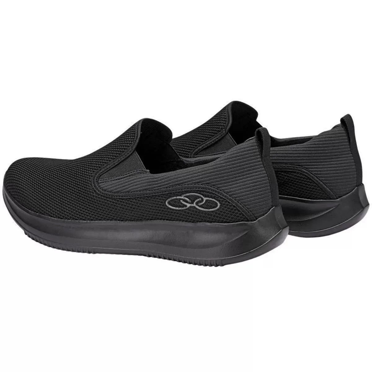 Tenis Olympikus Esportivo Slip On Wellness 2 Masculino Preto Preto 2
