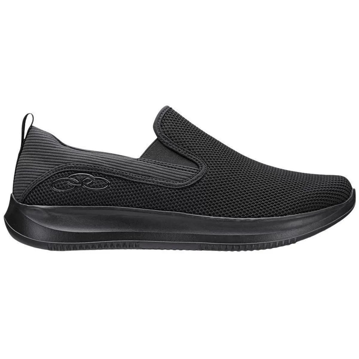 Tenis Olympikus Esportivo Slip On Wellness 2 Masculino Preto Preto 1