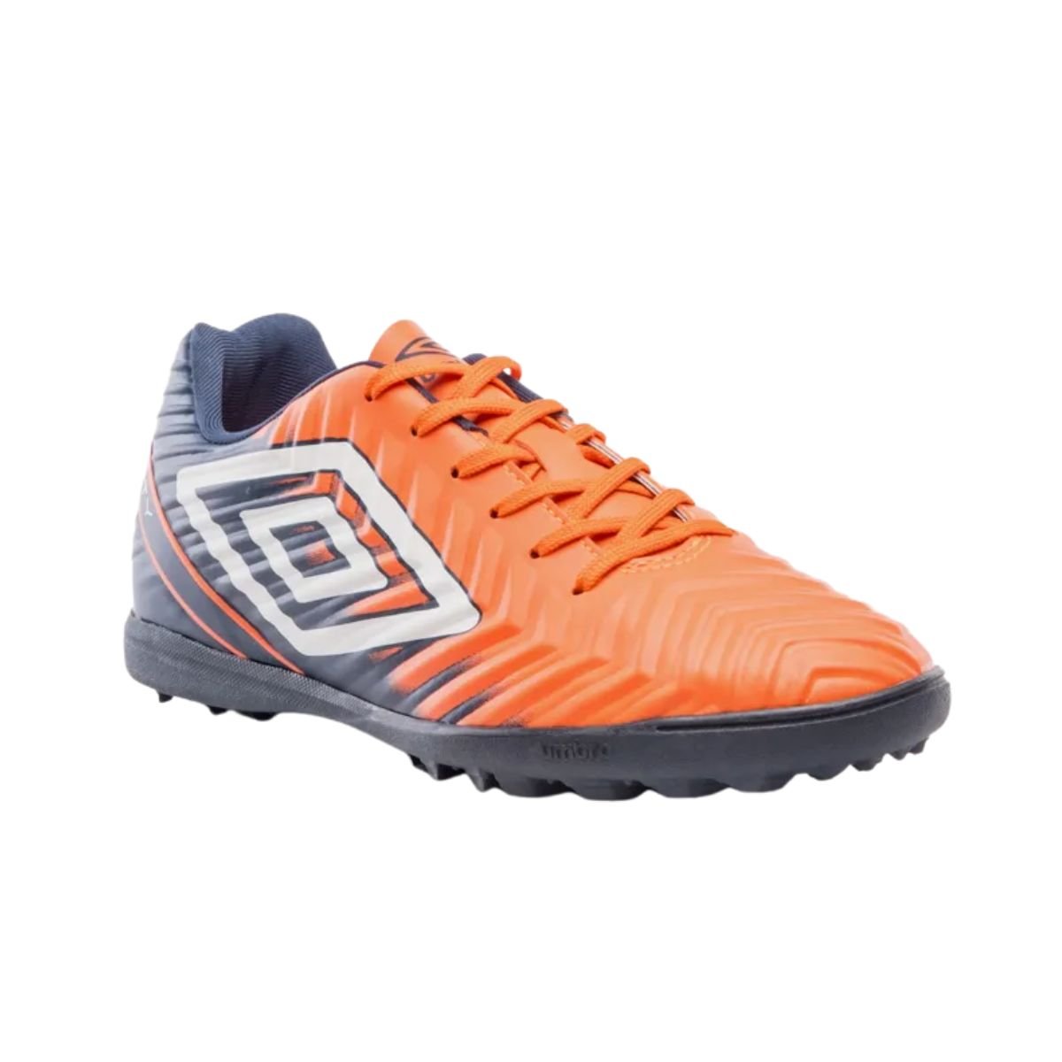 Chuteira Umbro Fifty V Society Masculina Laranja Marinho Branco