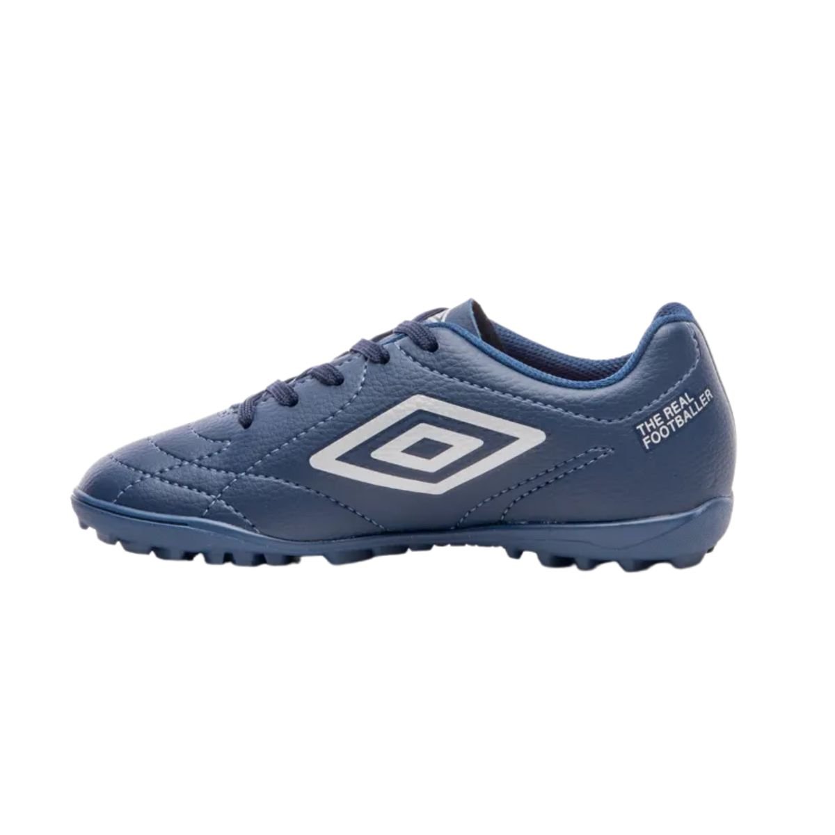 Umbro Chuteira Society Jr Marinho Cinza Tracao Superior Azul 3