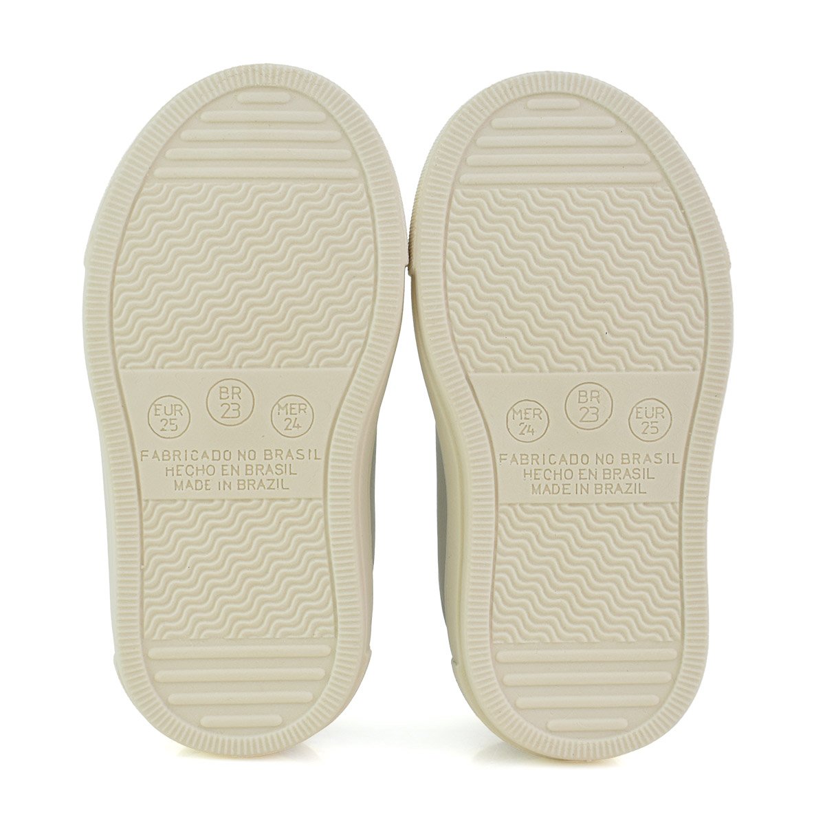 Jet Kids Tenis Bege Stone Meninos Casual Velcro Look Diario Bege/Cinza 6