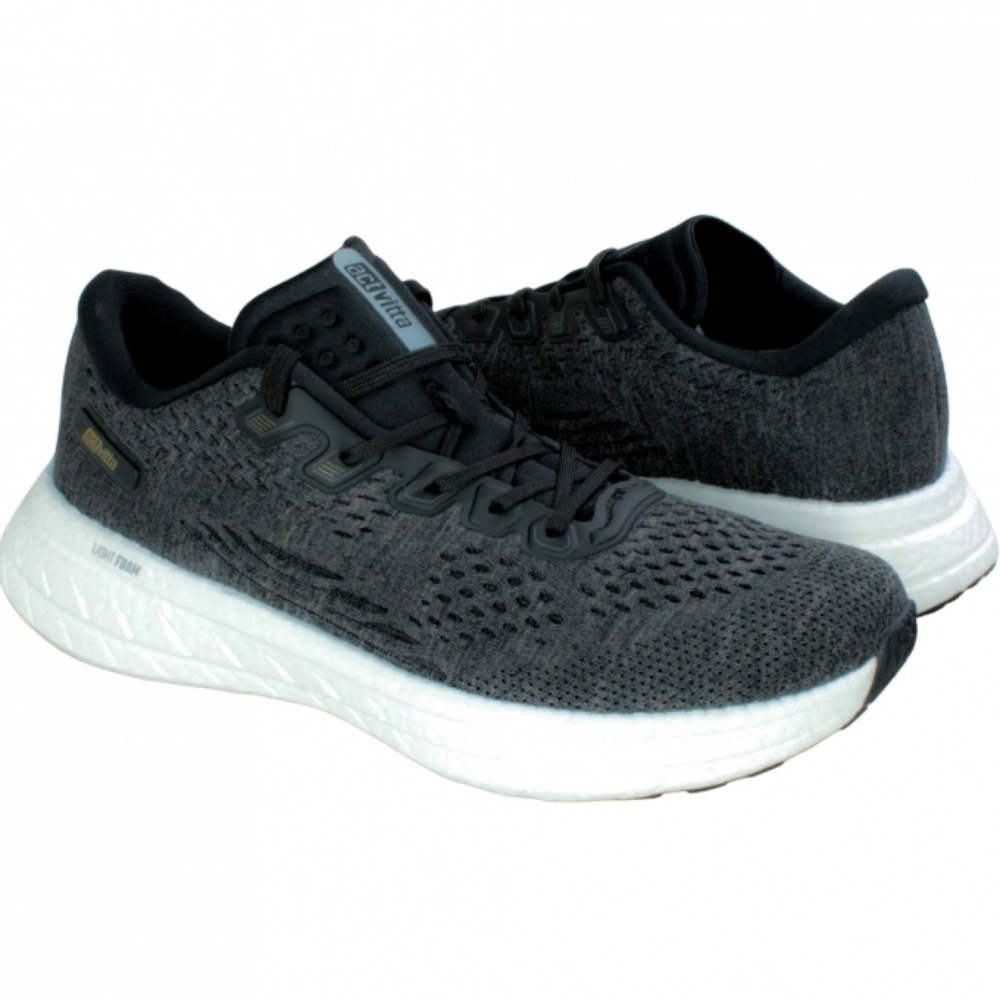 Tenis Activitta Masculino Gaspea Chumbo Preto Antiderrapante Cinza 2