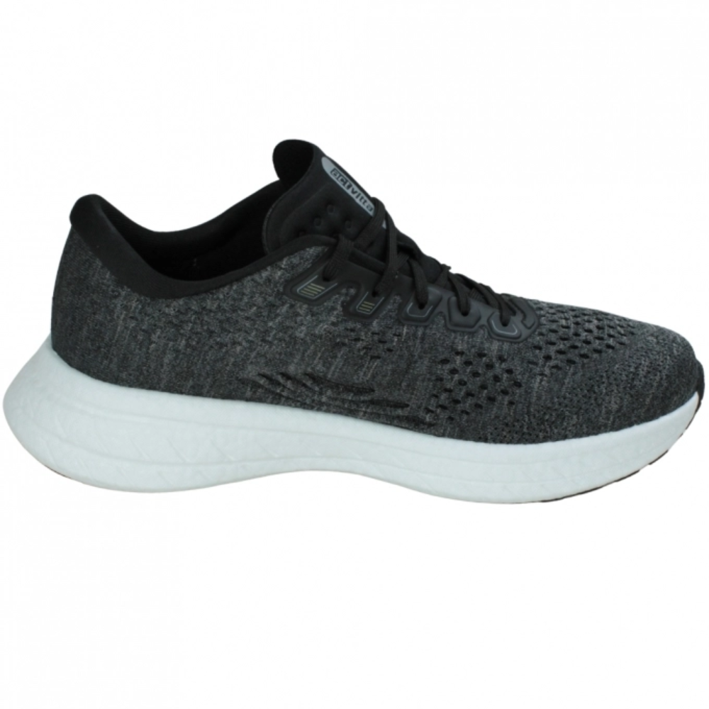 Tenis Activitta Masculino Gaspea Chumbo Preto Antiderrapante Cinza 3
