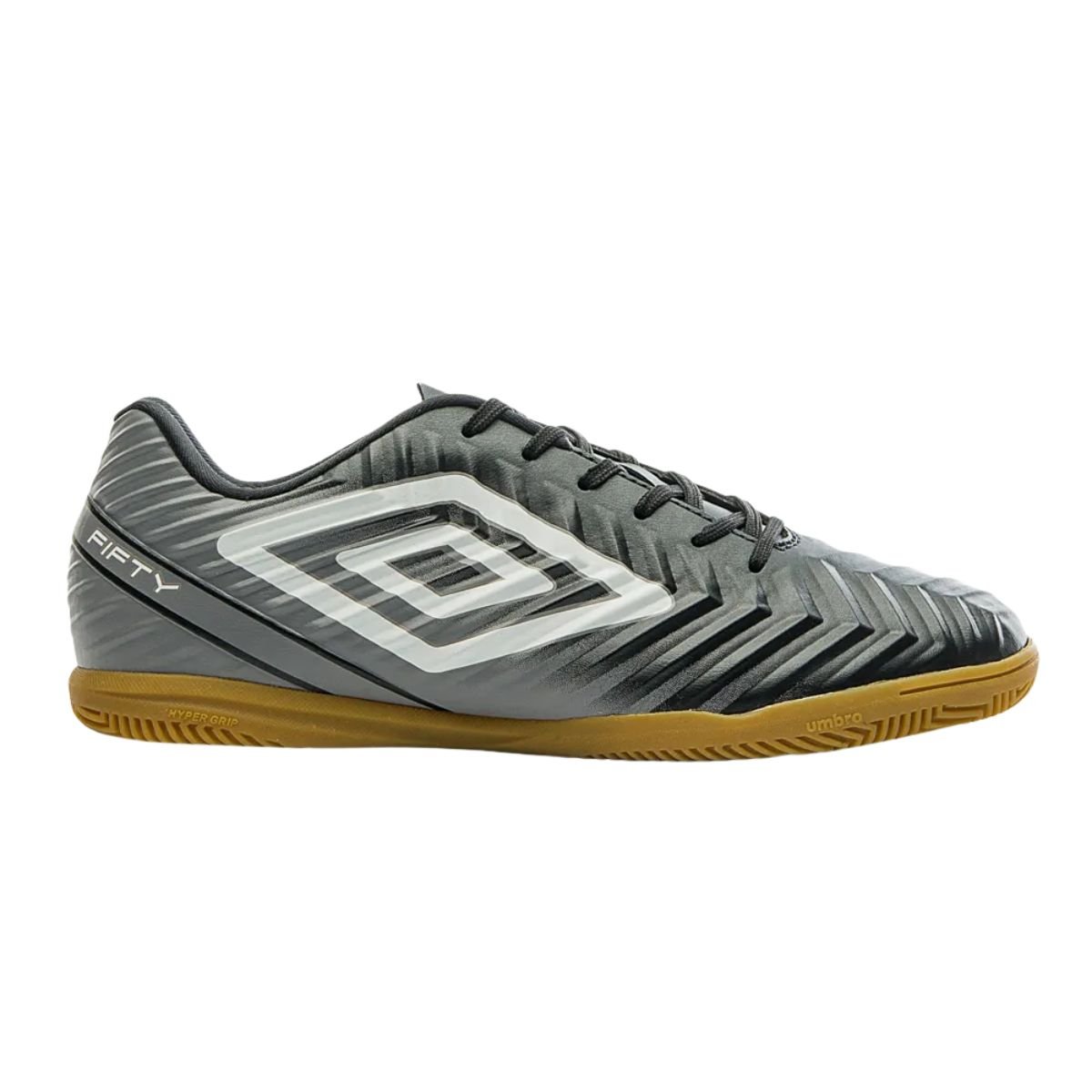 Umbro Fifty V Indoor Preto Cinza Branco Performance Agil