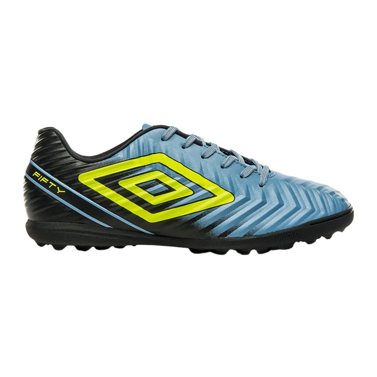 Chuteira Umbro Fifty V Society Masculina Azul Preto Limao Azul/Preto 2
