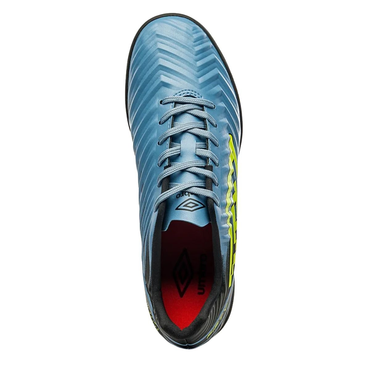 Chuteira Umbro Fifty V Society Masculina Azul Preto Limao Azul/Preto 4