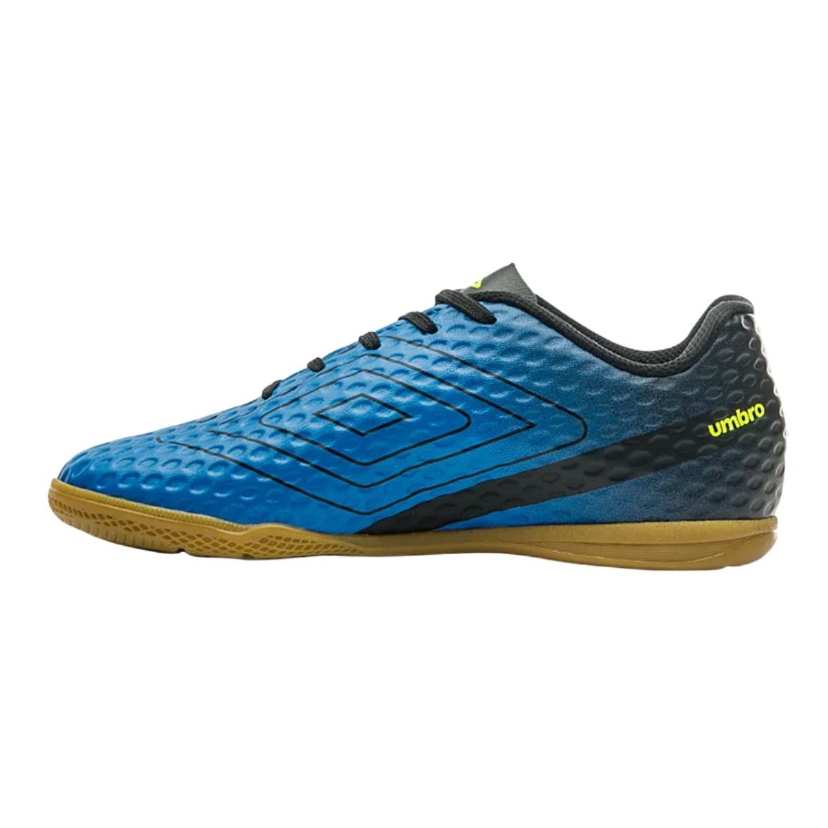 Umbro Warskin Jr Indoor: Agilidade Azul-Limao-Preto Azul 6