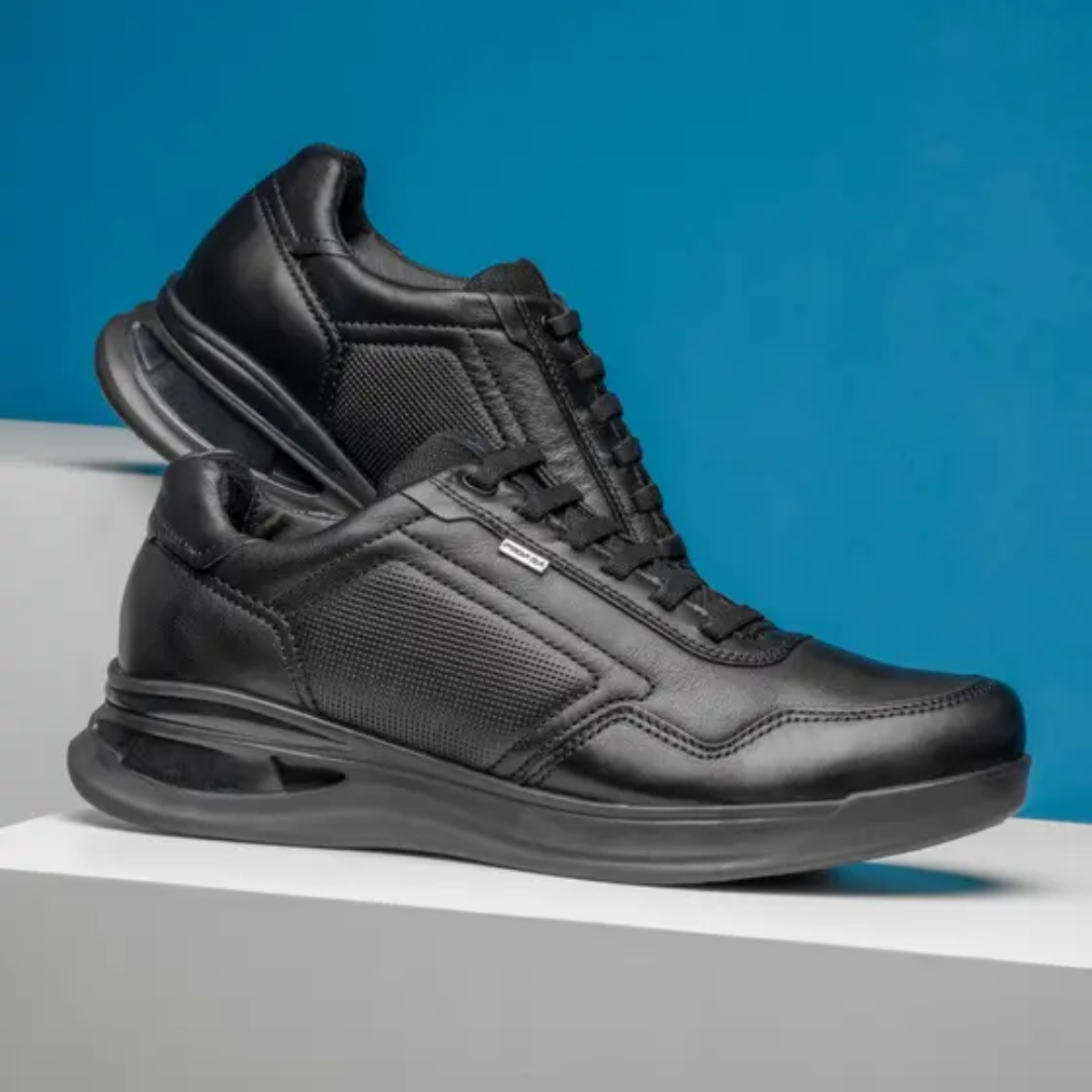 Sapato Pegada Preto Elegancia e Conforto Masculino Preto 6