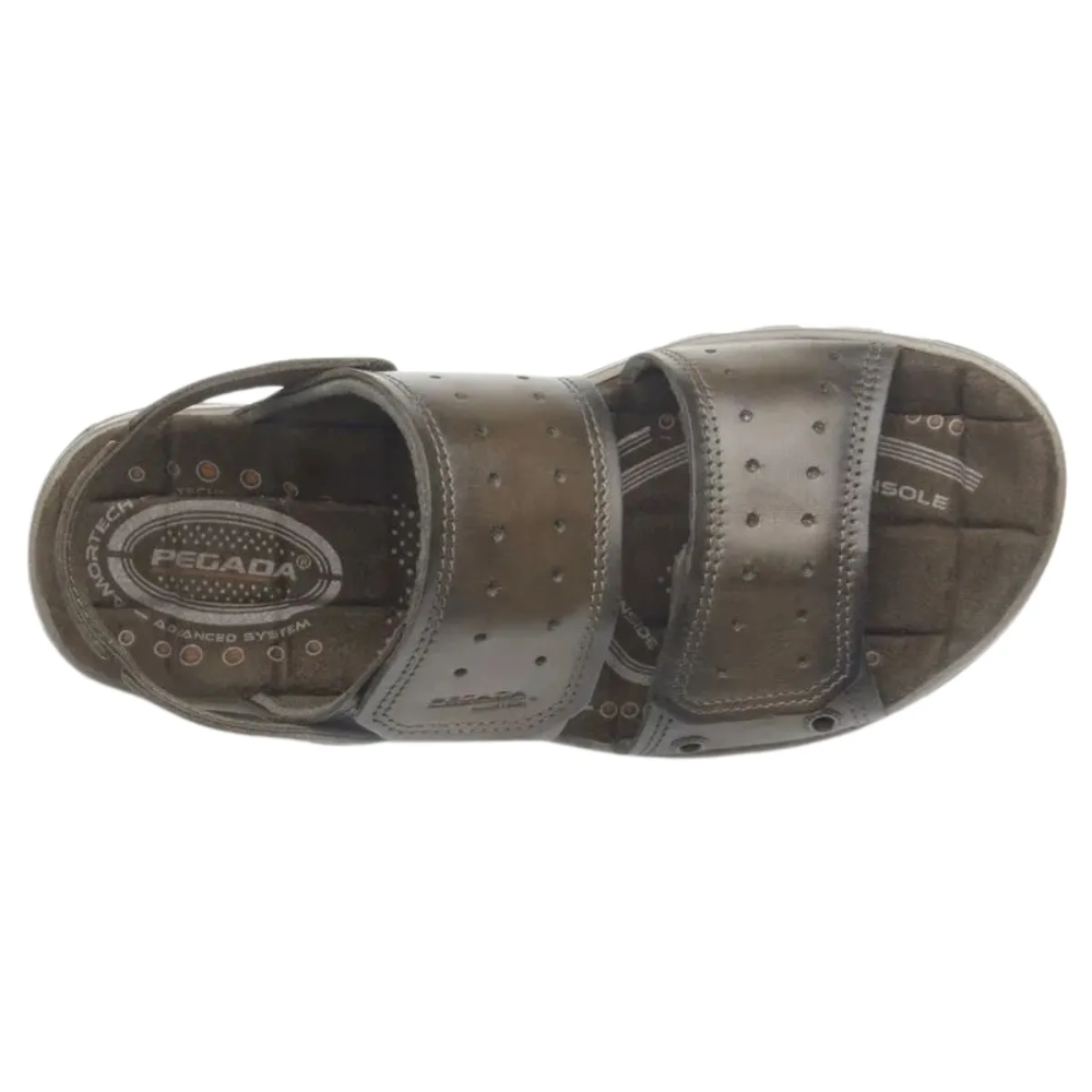 Sandalia Masculino Pegada Marrom Cravo Ajustavel 131668 Marrom 5