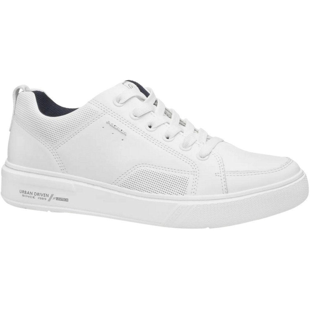 Sapatenis Pegada Masculino Couro Branco Conforto Casual