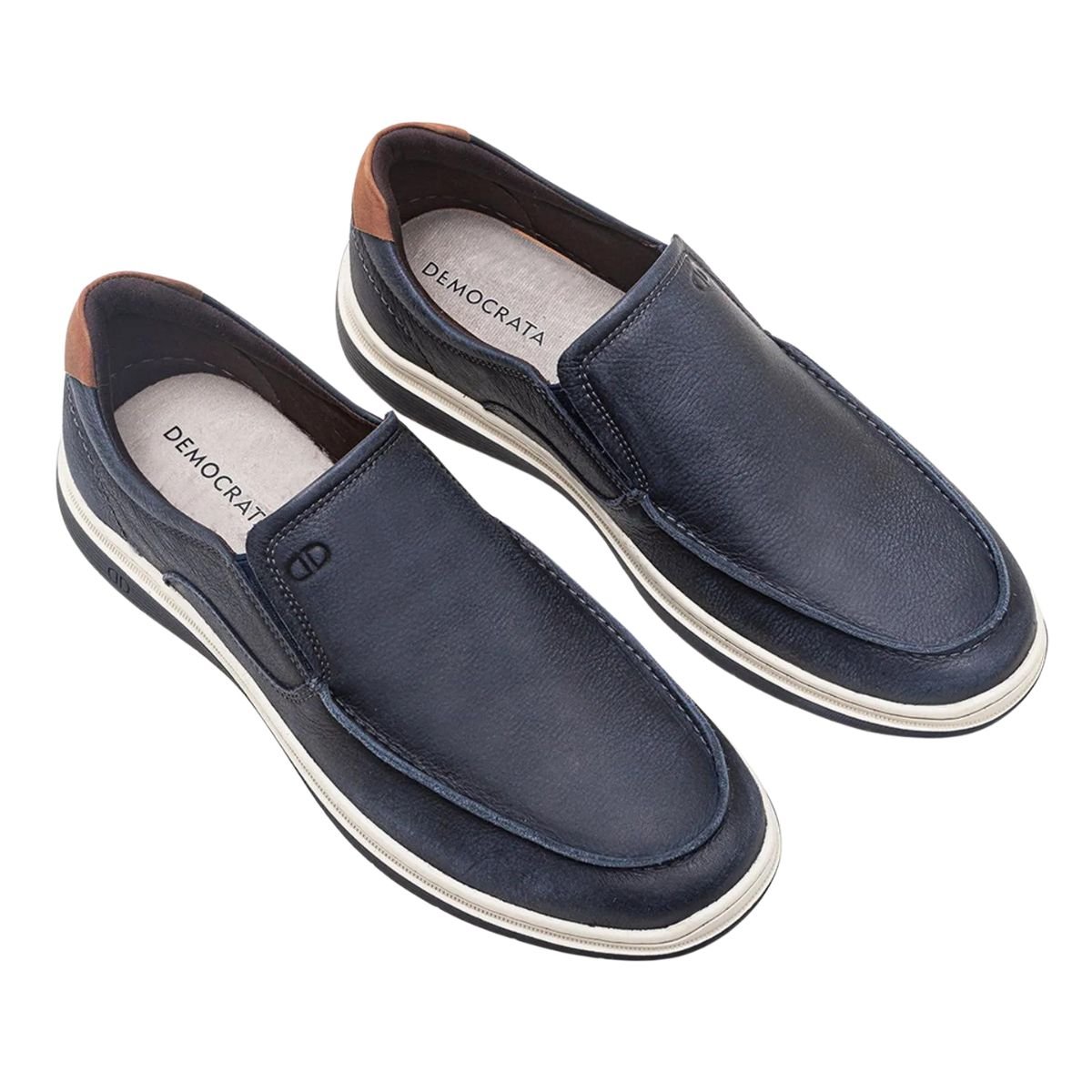 Sapatenis Democrata Easy Leave Casual Azul Navy Azul Marinho 3