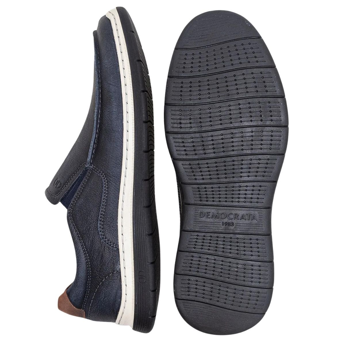 Sapatenis Democrata Easy Leave Casual Azul Navy Azul Marinho 5