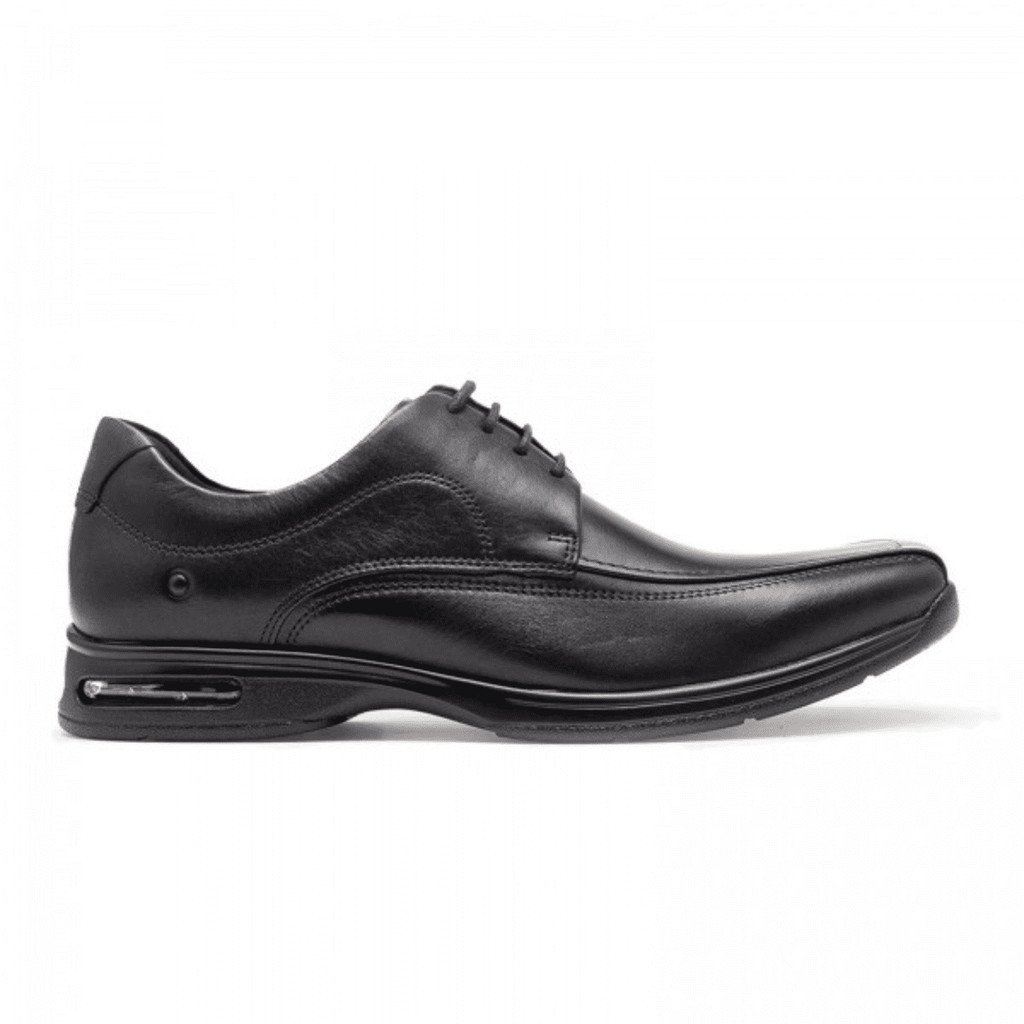 Sapato Social Democrata Smart Comfort Masculino Cadarco Couro Preto