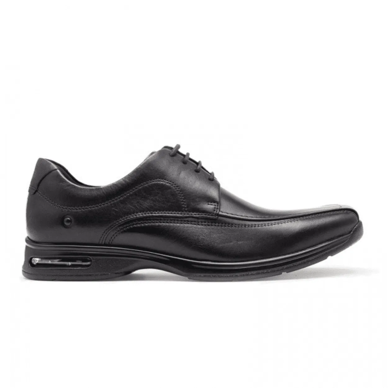 Sapato Social Democrata Smart Comfort Masculino Cadarco Couro Preto Preto 2