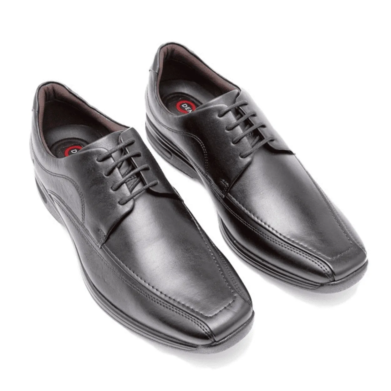 Sapato Social Democrata Smart Comfort Masculino Cadarco Couro Preto Preto 4