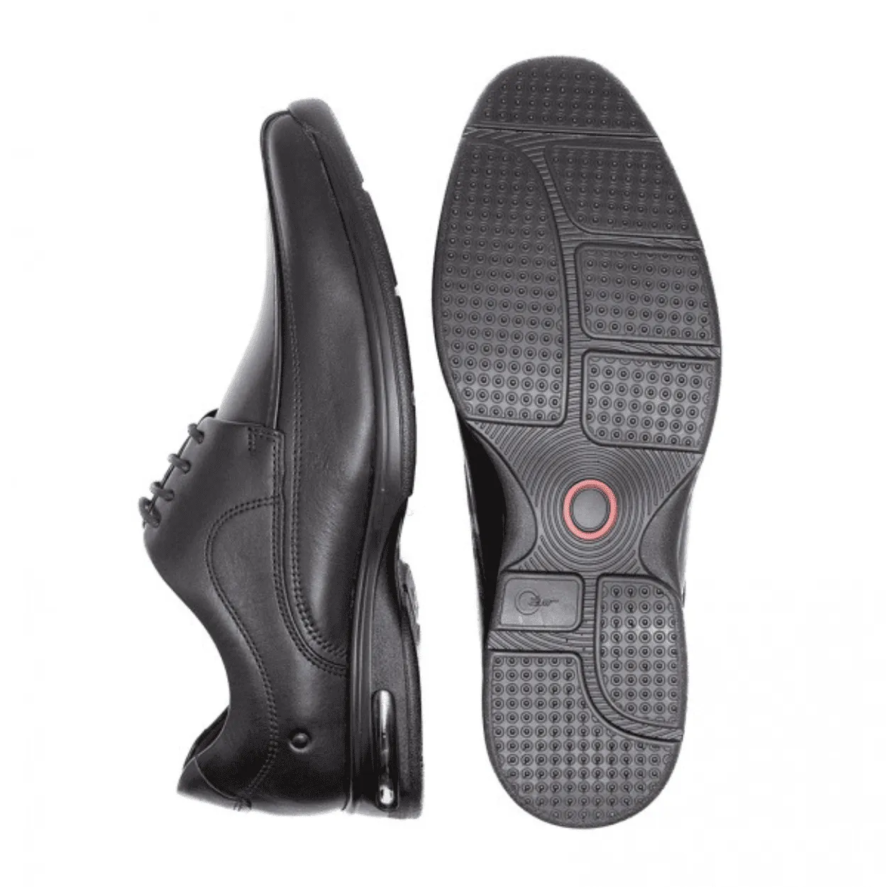Sapato Social Democrata Smart Comfort Masculino Cadarco Couro Preto Preto 5