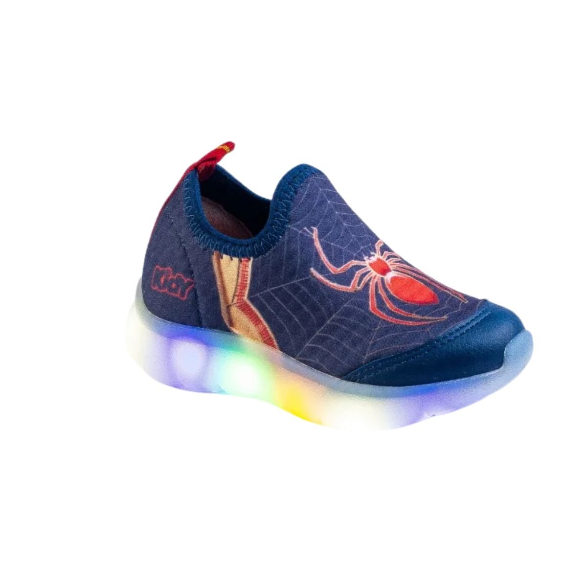 Kidy Tenis Flex Light Marinho Vermelho Conforto Ativo