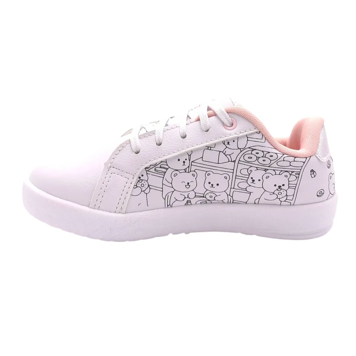 Kidy Tenis Hype Branco Conforto Estilo e Diversao Branco 3
