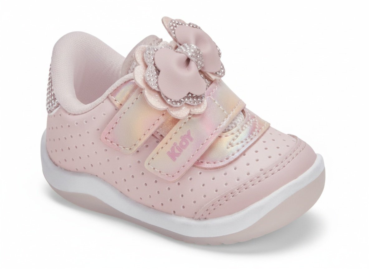 Kidy Tenis Infantil Nude Bronze Movimento Natural Rosa 5