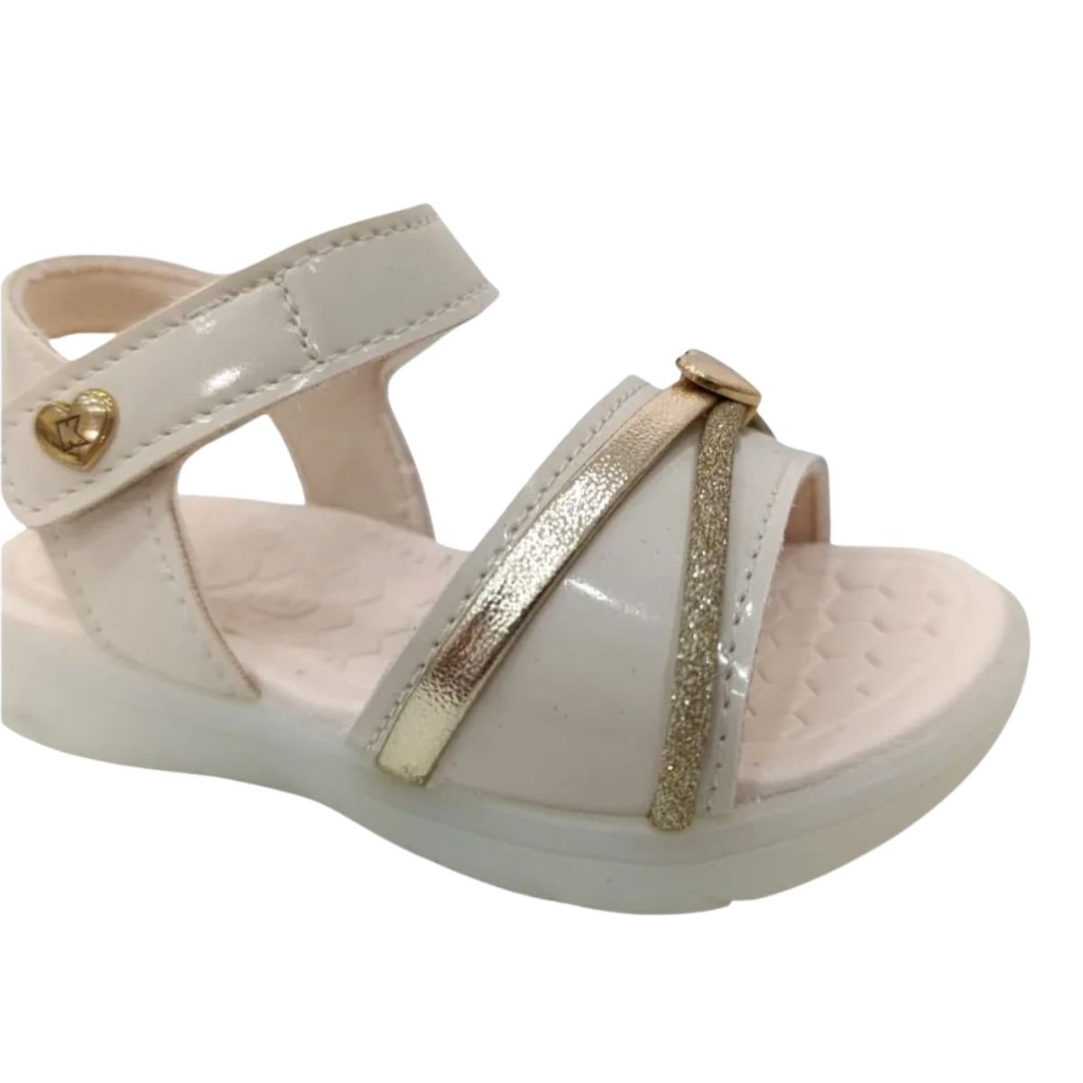 Kidy Sandalia Equilibrio Marfim Suporte e Leveza Bege 2