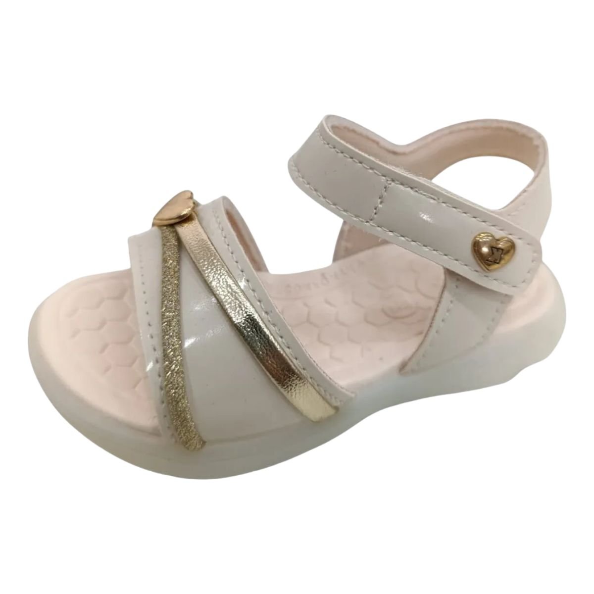 Kidy Sandalia Equilibrio Marfim Suporte e Leveza Bege 4