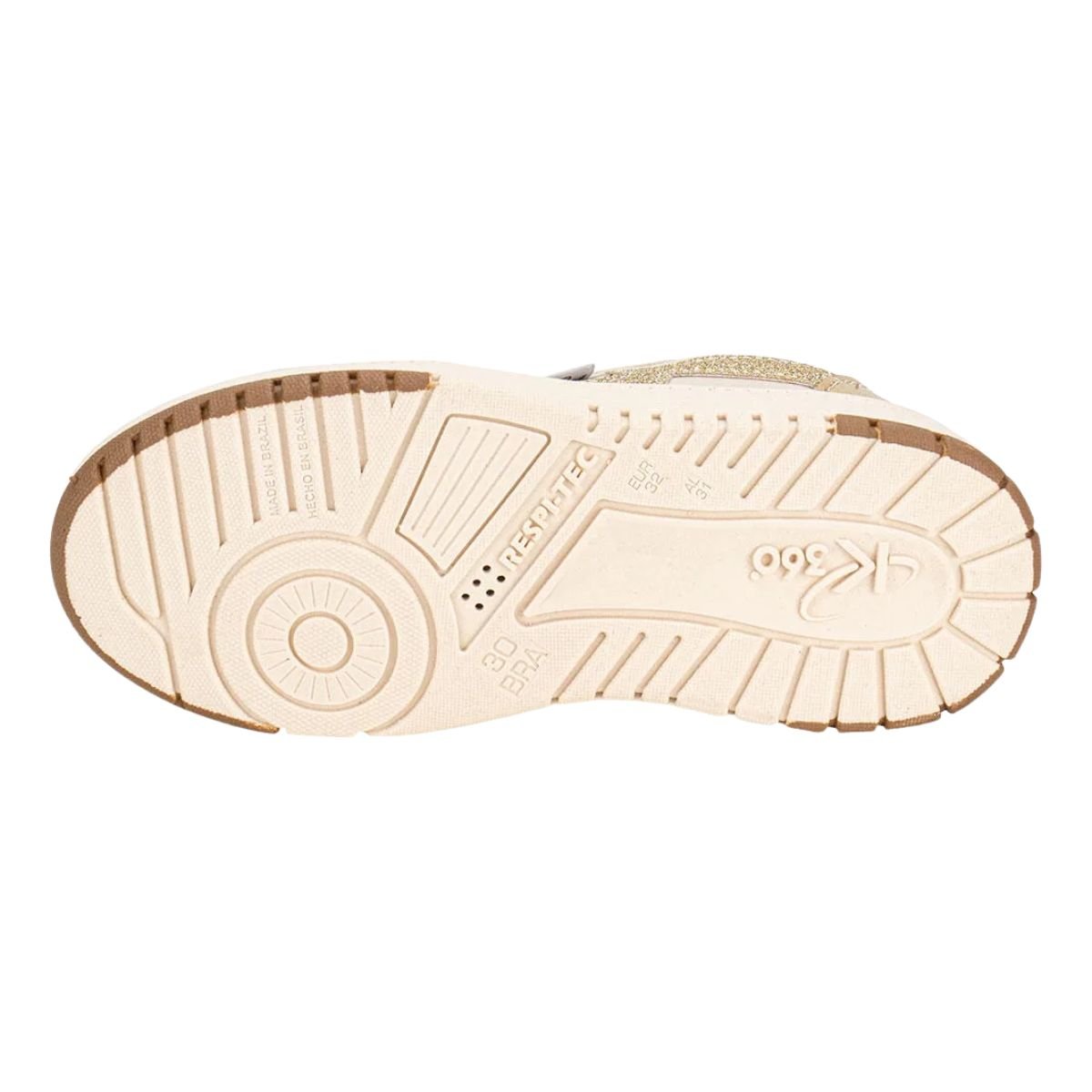 Kidy K 360 Respi Tec Marfim Dourado Leveza e Conforto Bege 5