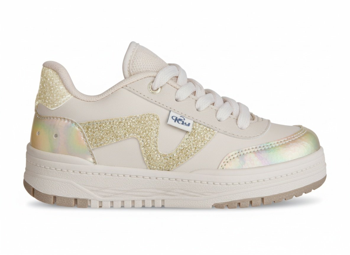 Kidy K 360 Respi Tec Marfim Dourado Leveza e Conforto Bege 6