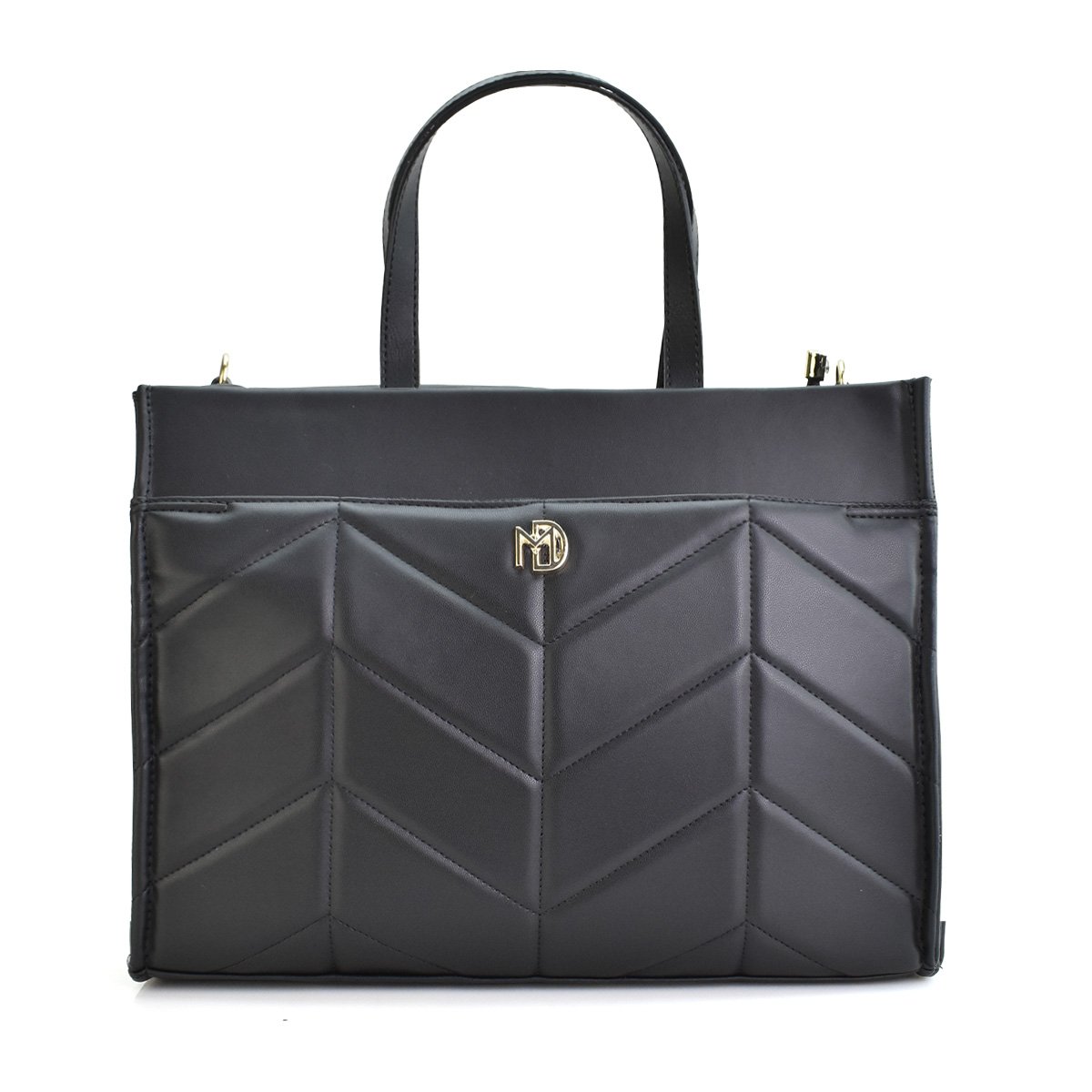 Bolsa Modare Preta Napa Feminino Design Moderno Preto 3