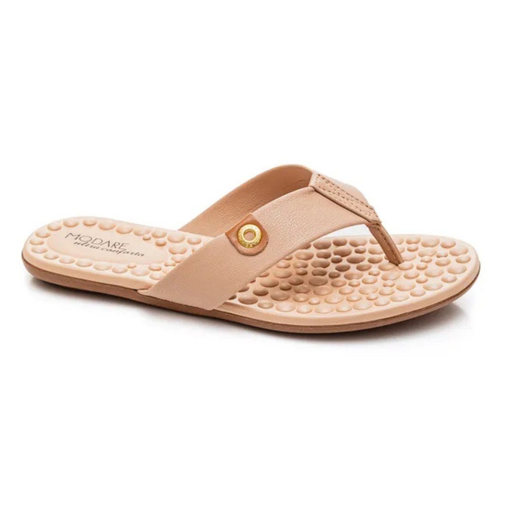 Tamanco Modare Flat Floather Feminino  Bege Camel