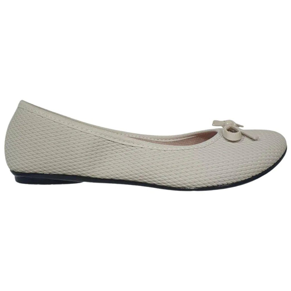 Sapatilha Moleca Napa Tresse Laco Feminina Branca Off
